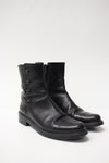 Stuart Weitzman Black Leather Button Boots - 38