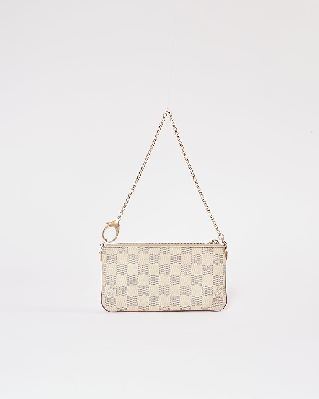 Louis Vuitton Damier Azur Canvas Pochette Chain Bag