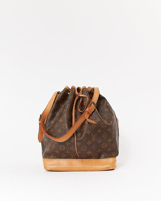 Brown Louis Vuitton Monogram Noe GM Bucket Bag