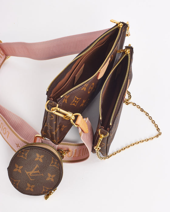 Louis Vuitton Multi Pochette Accessories Pink Monogram Canvas – Coco  Approved Studio