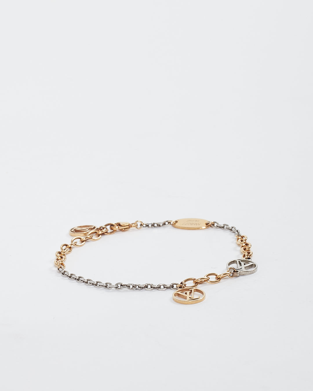 Bracelet logo bicolore argent/or Louis Vuitton