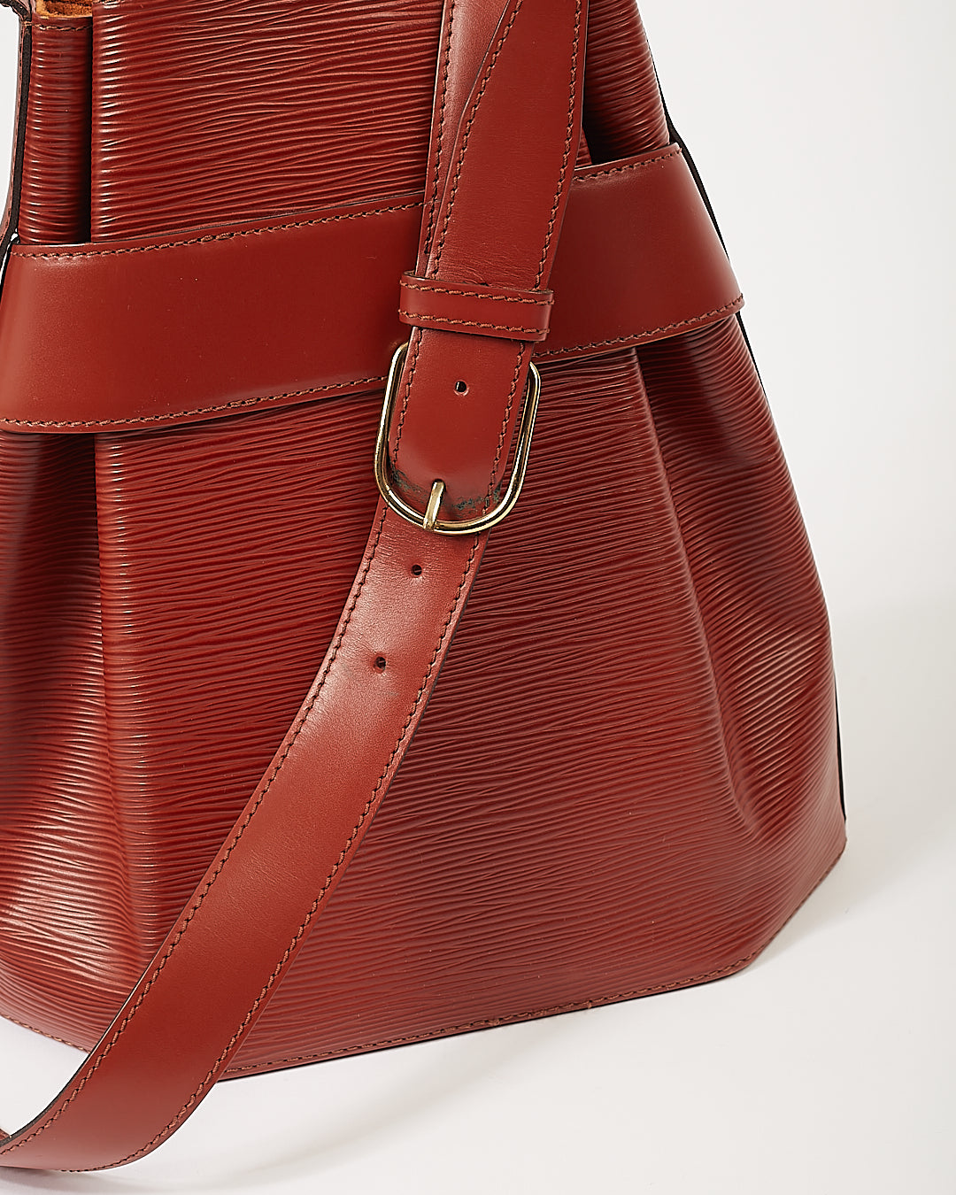 Louis Vuitton Tan Epi Leather Sac Epaule 27 Bucket Bag