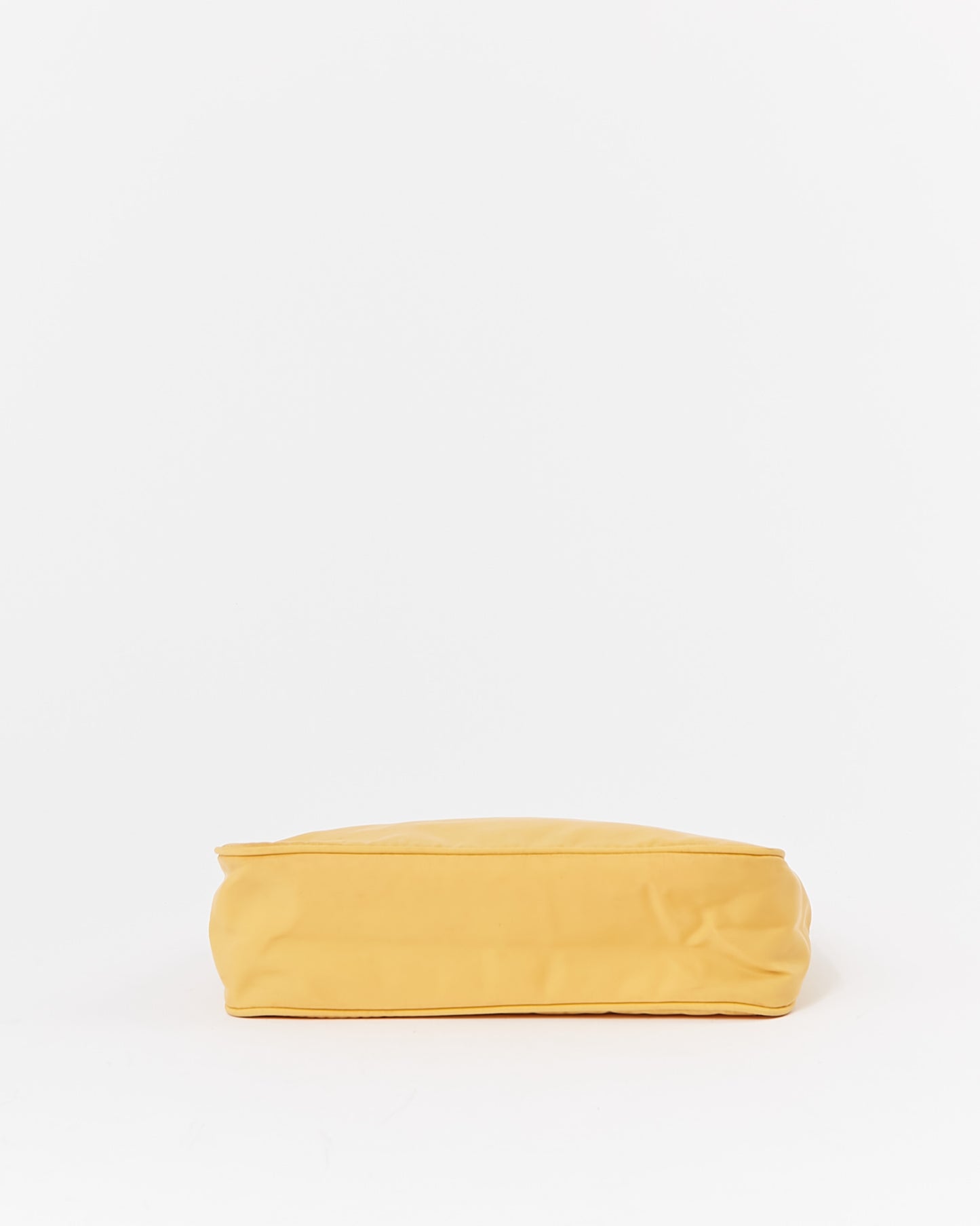 Prada Sac à bandoulière Tessuto Mini Hobo en nylon jaune 