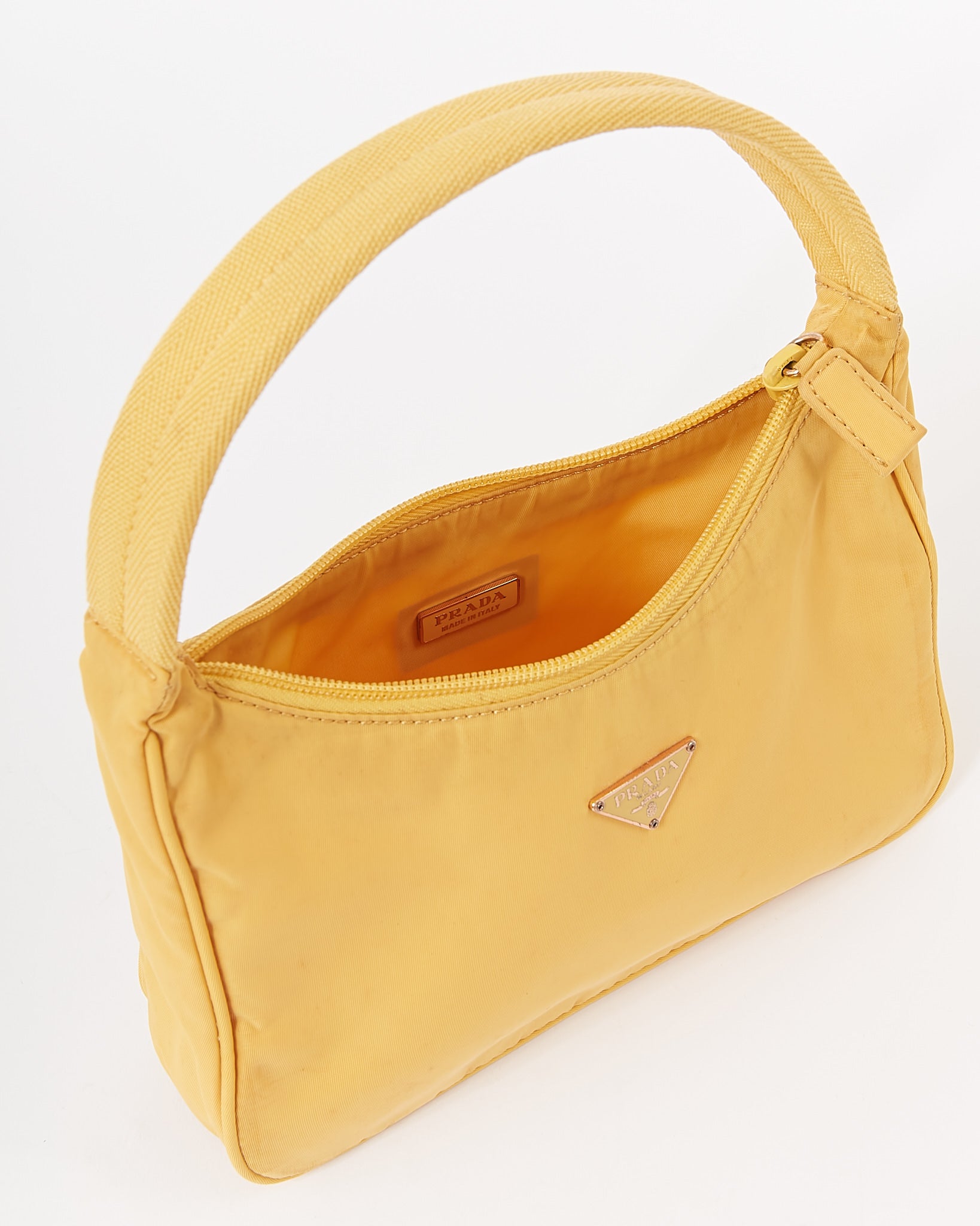 Nylon Mini Bag Yellow Nylon Prada Bag Prada Re-Editon Re-Nylon