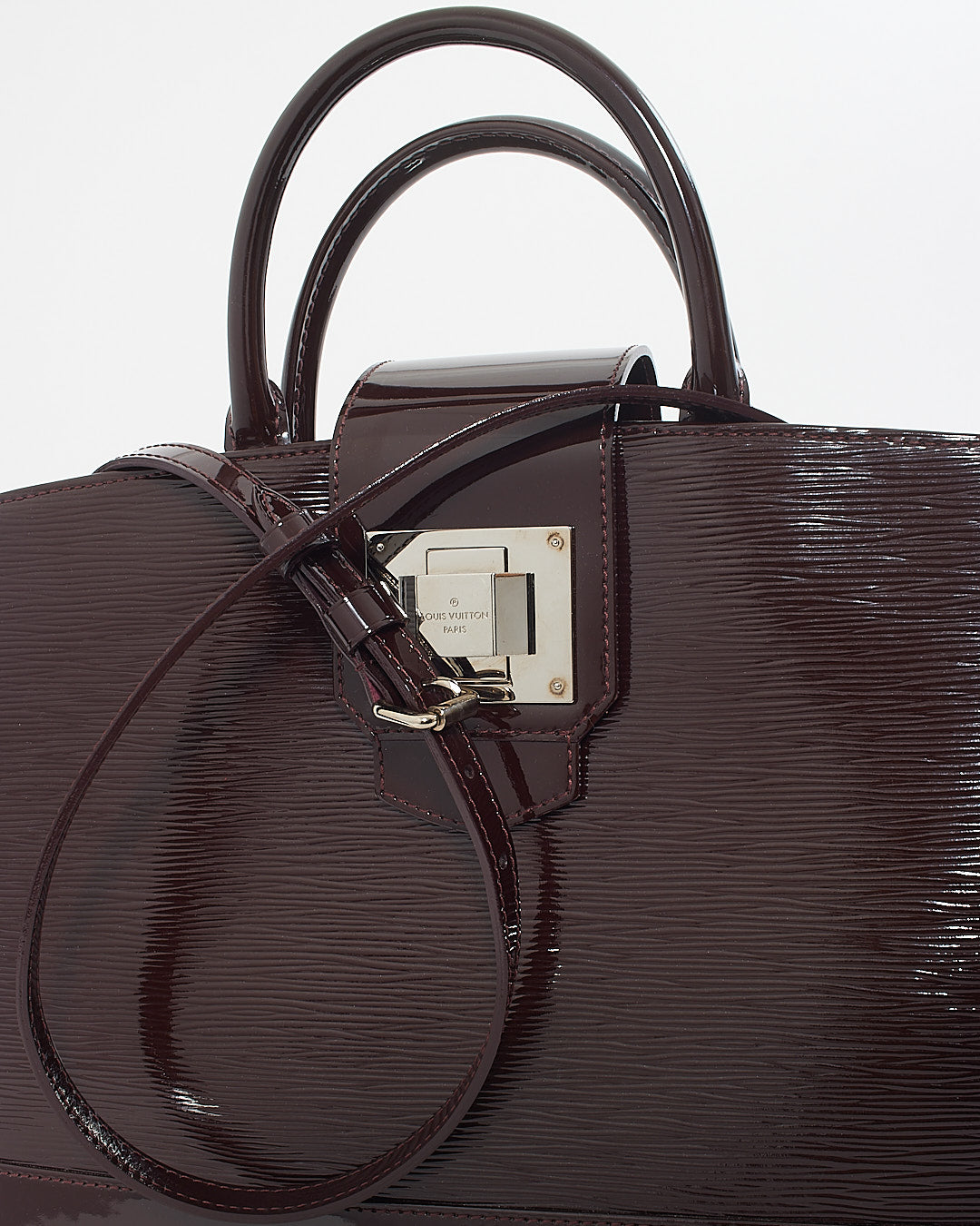 Louis Vuitton Sac Mirabeau GM en cuir épi électrique Amarante