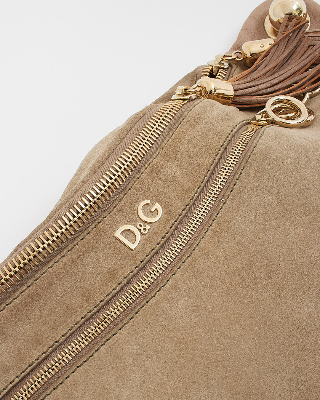 Dolce & Gabbana Beige Suede Belt Bag