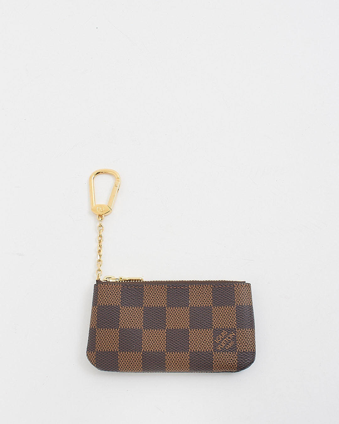 Pochette à clés en toile Louis Vuitton Damier Ebene