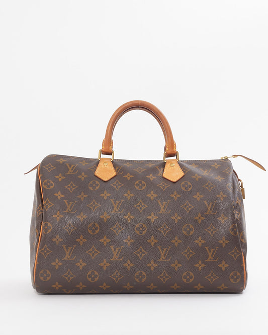 Louis Vuitton Toile Monogram Speedy 35