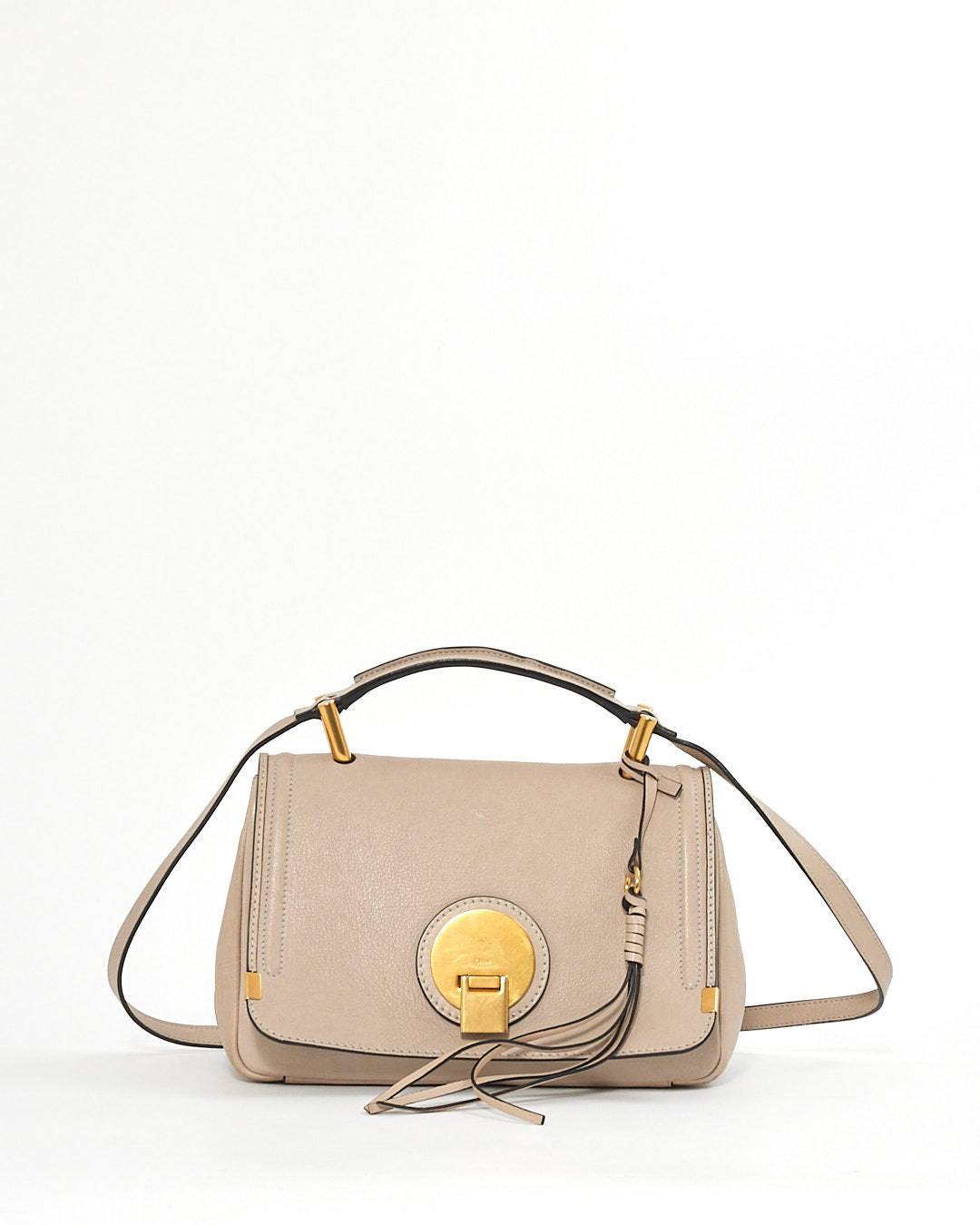 Chloé Grey Leather and Suede Indy Shoulder Bag