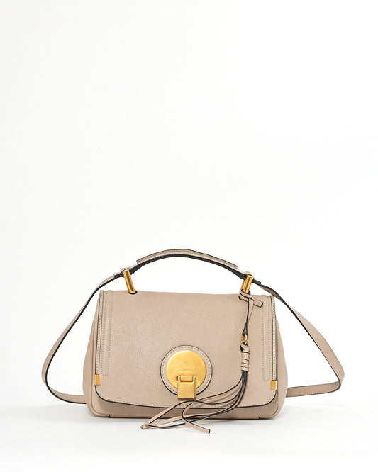 Chloé Grey Leather and Suede Indy Shoulder Bag