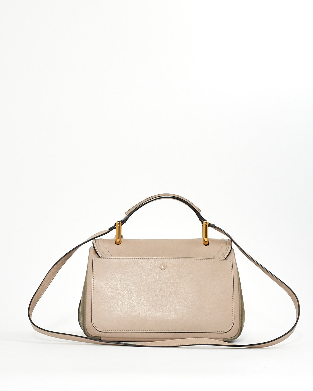 Chloé Grey Leather and Suede Indy Shoulder Bag