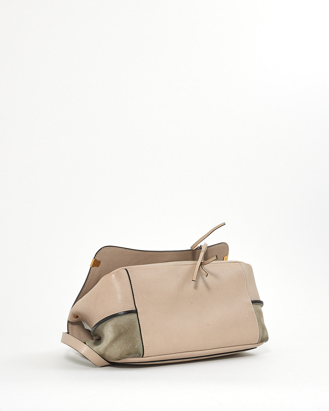 Chloé Grey Leather and Suede Indy Shoulder Bag