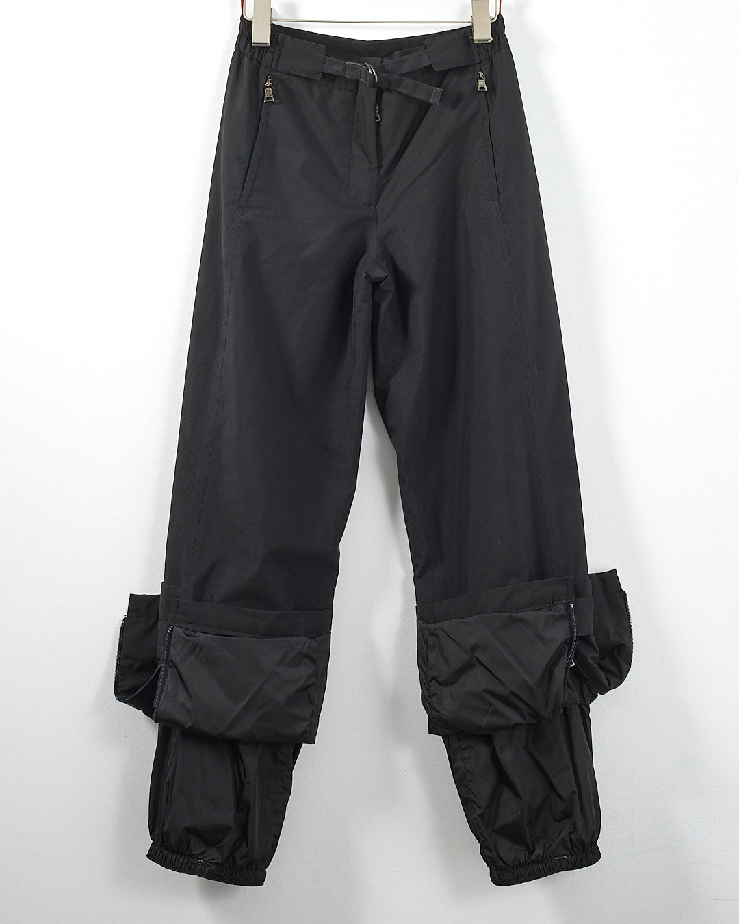 Prada Extreme-Tex Stretch Gortex Belted Ski Jacket with Fur Trim and Ski Pants - 42