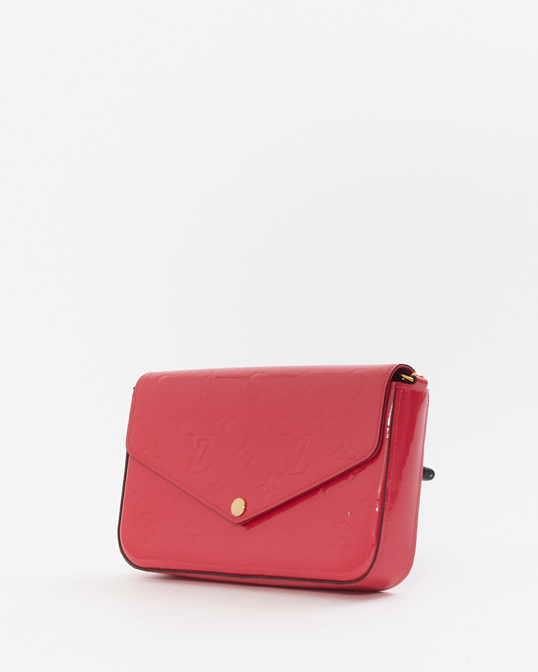 Louis Vuitton Pink Monogram Vernis Felicie Wallet On Chain Bag