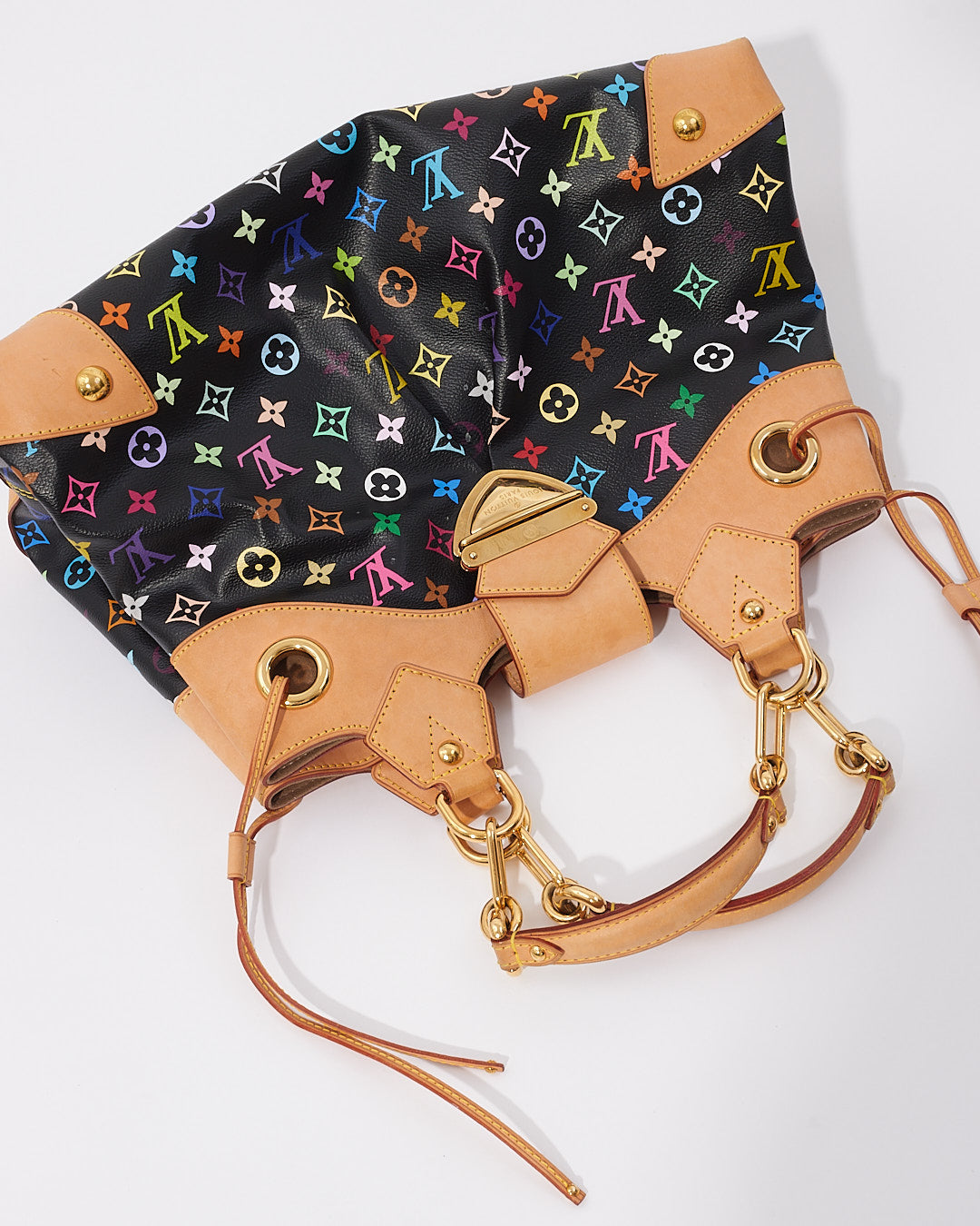Louis Vuitton Monogram Black Multi Colour Ursula Shoulder Bag