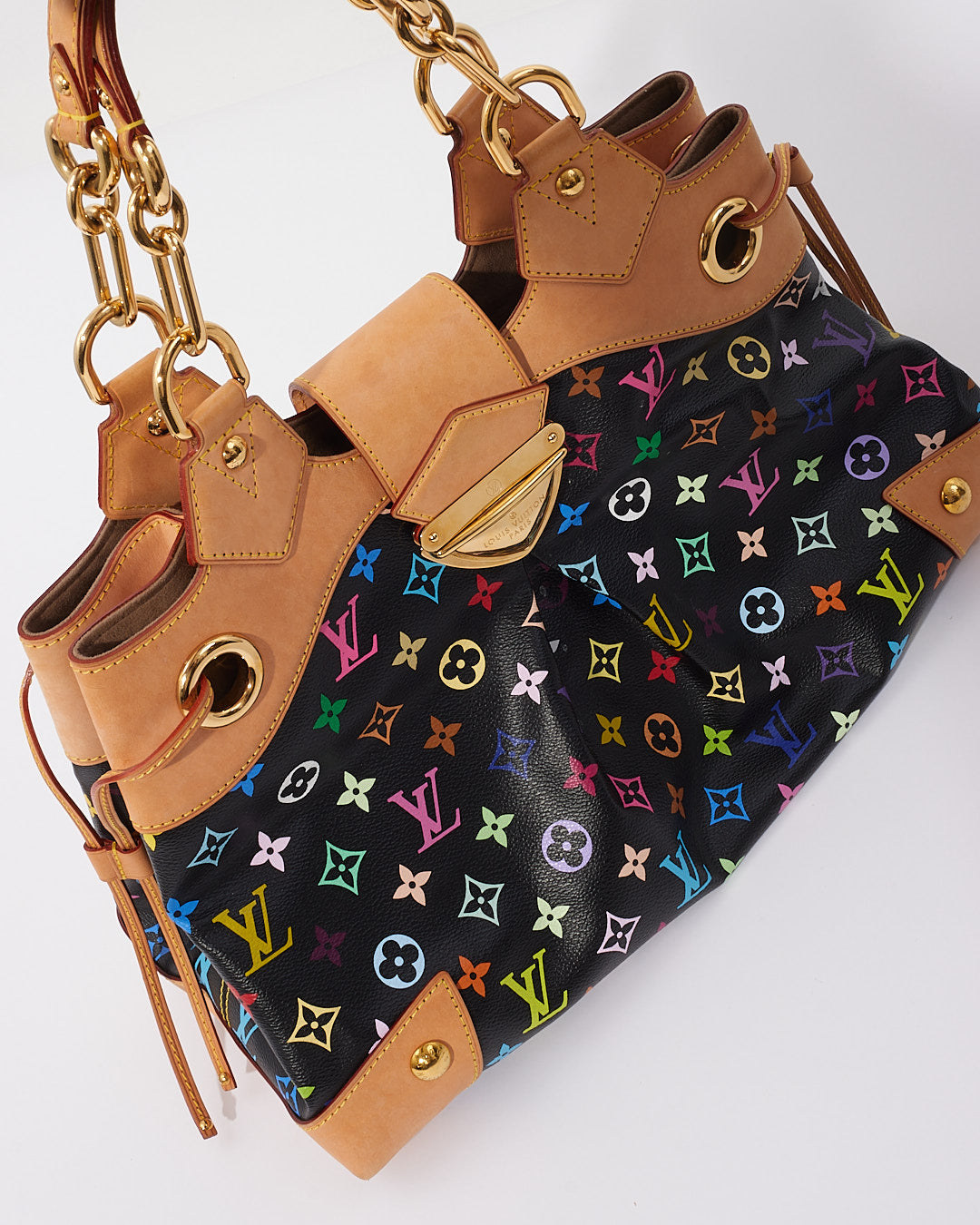 Louis Vuitton Monogram Black Multi Colour Ursula Shoulder Bag
