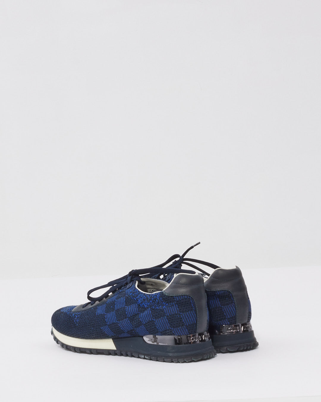 Louis Vuitton Navy/Black Damier Print Sneakers - 6 Men