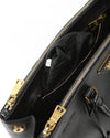 Prada Black Saffiano Large Double Zip Galleria Lux Tote Bag