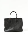 Prada Black Saffiano Large Double Zip Galleria Lux Tote Bag