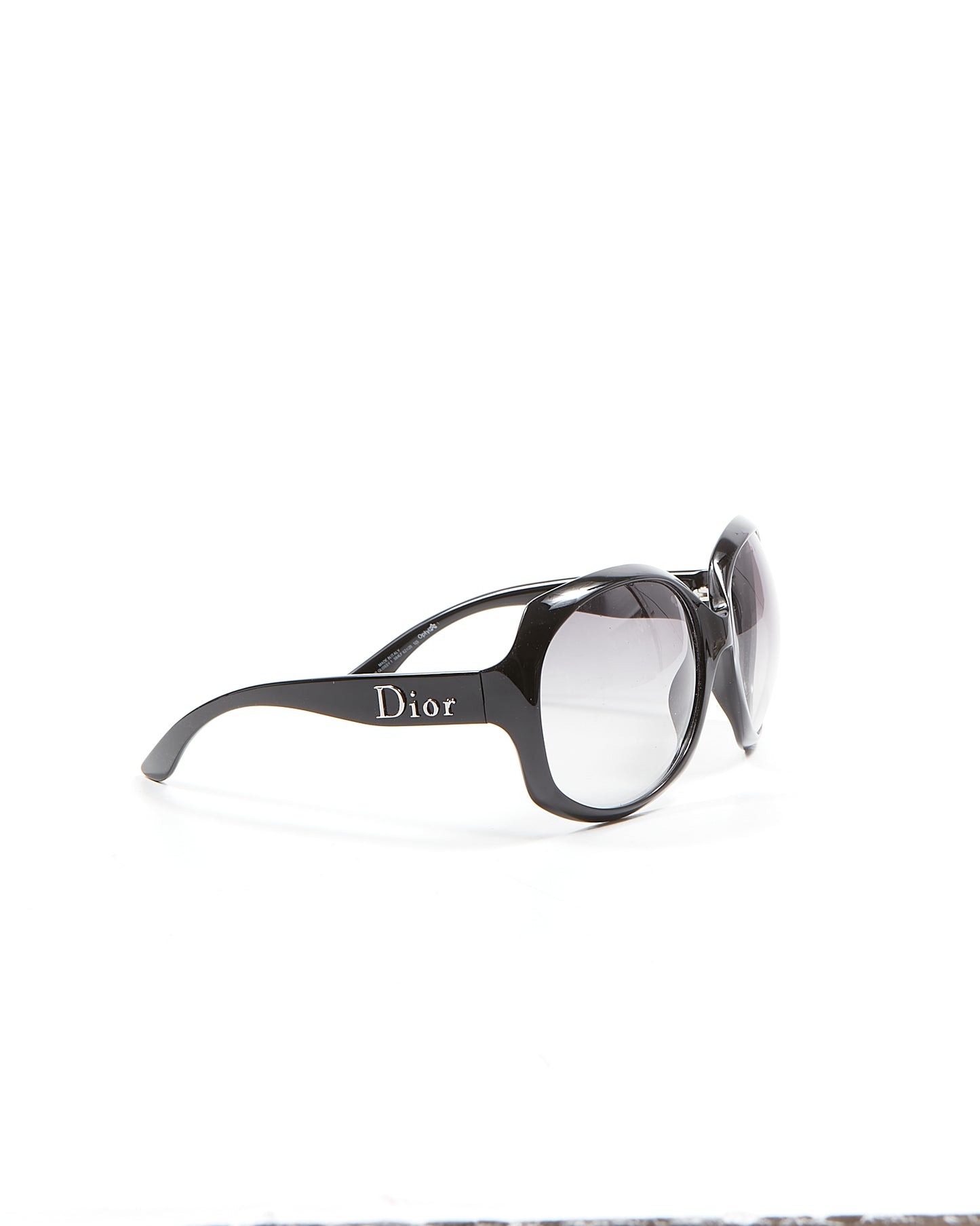 Dior Black Oversized Oval Glossy1 Sunglasses
