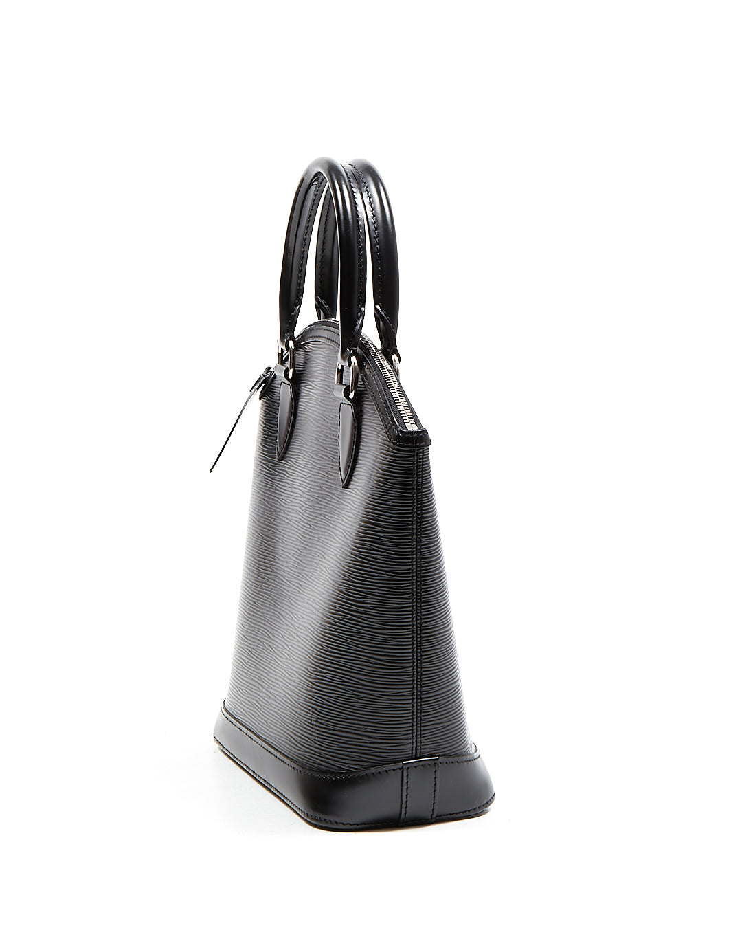 Louis Vuitton Sac à main vertical Lockit en cuir épi noir