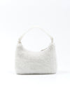 Prada White Shearling Re Edition Shoulder Bag