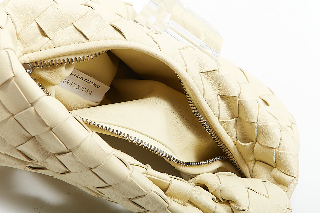 Bottega Veneta Yellow Intrecciato Leather Mini Jodie Bag