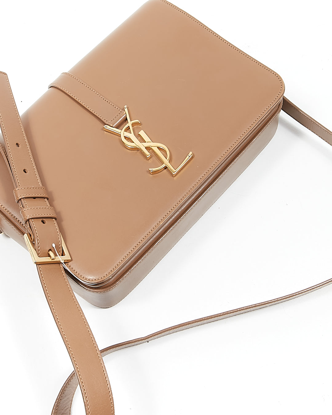 Saint Laurent Brown Leather Dylan Crossbody Bag