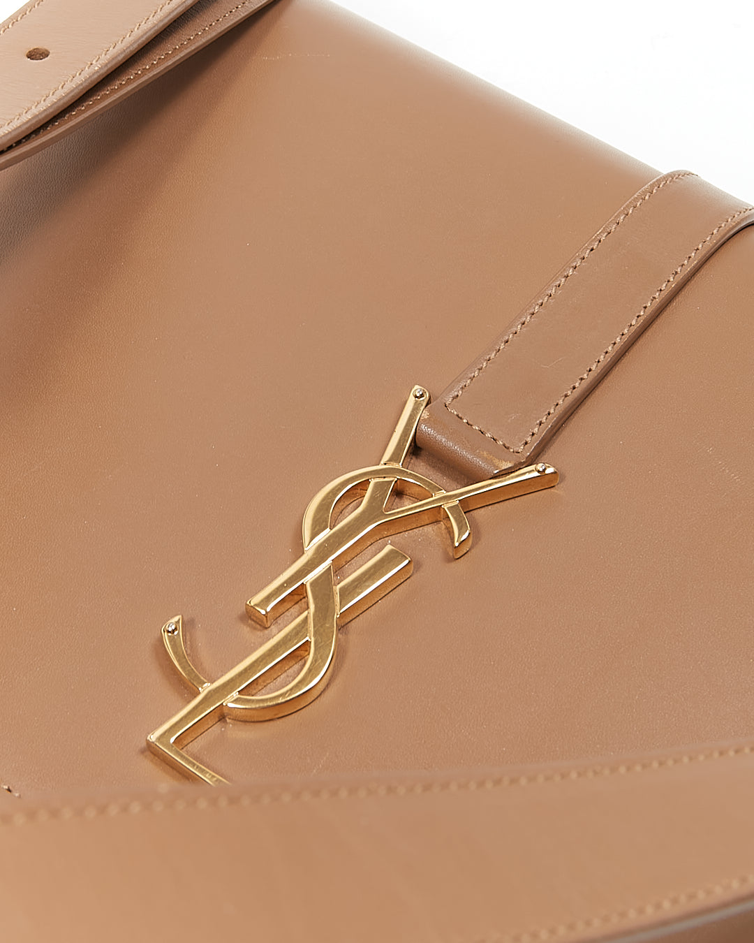 Saint Laurent Brown Leather Dylan Crossbody Bag