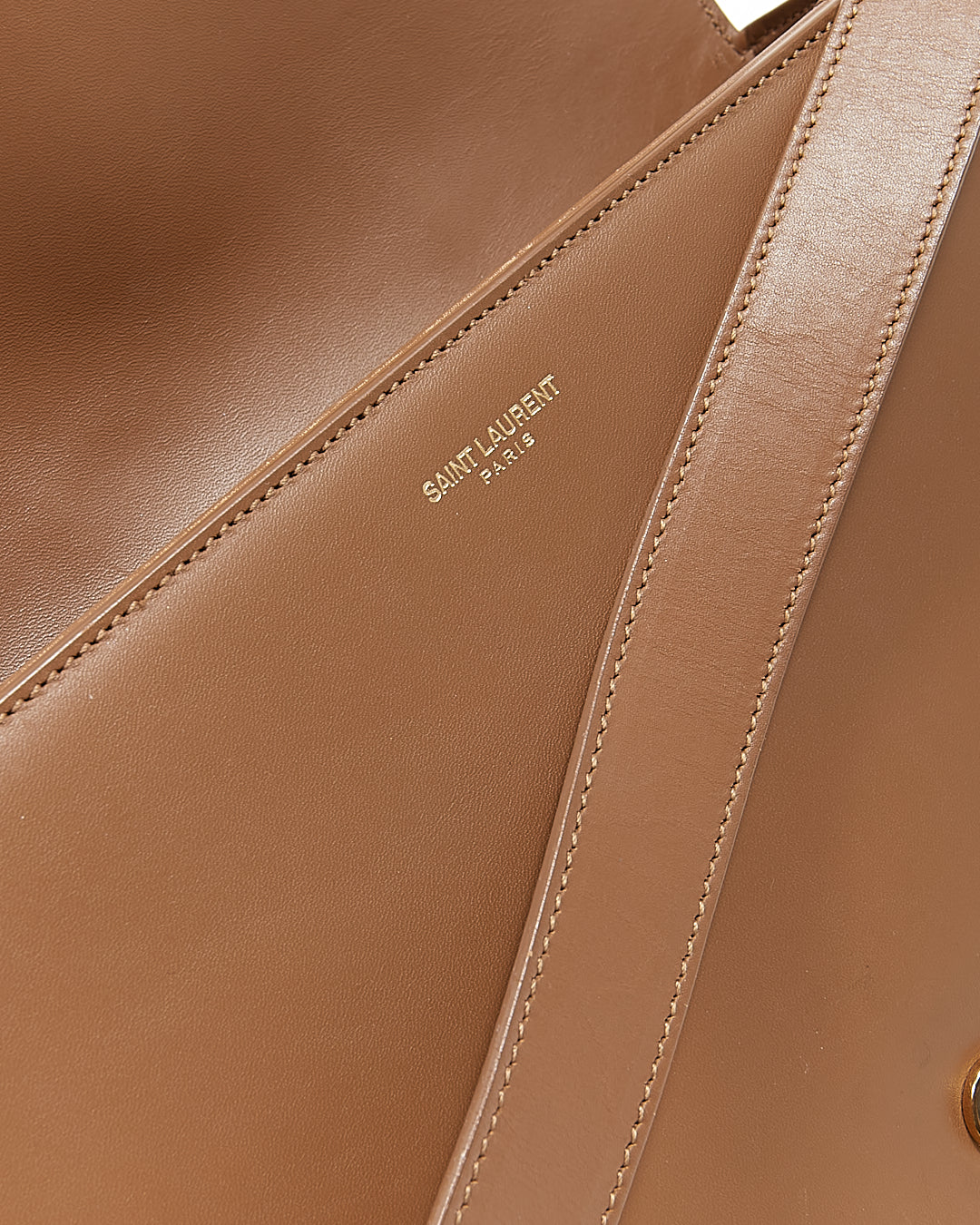 Saint Laurent Brown Leather Dylan Crossbody Bag