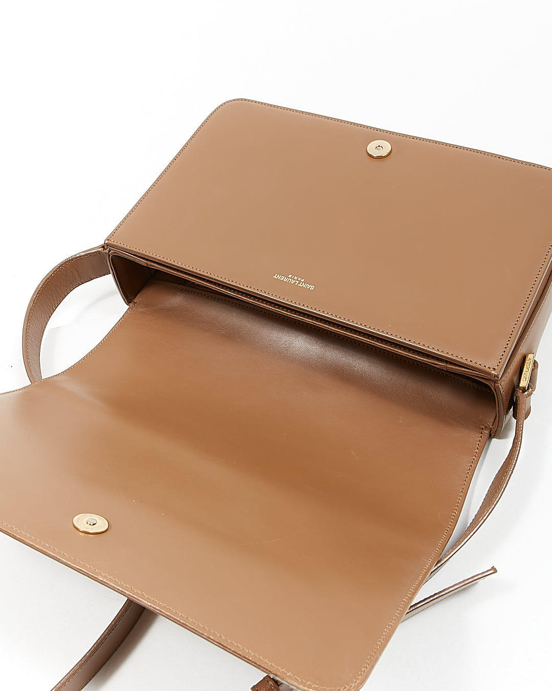 Saint Laurent Brown Leather Dylan Crossbody Bag