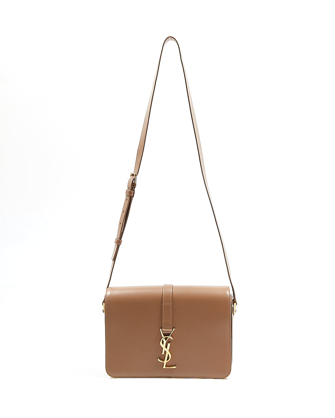 Saint Laurent Brown Leather Dylan Crossbody Bag