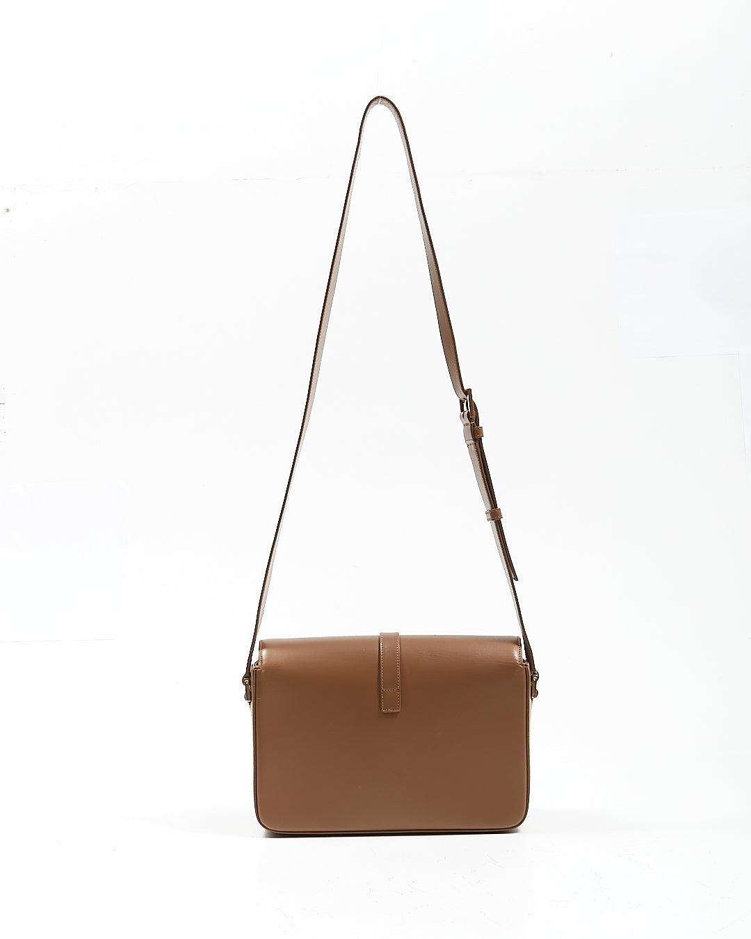 Saint Laurent Brown Leather Dylan Crossbody Bag