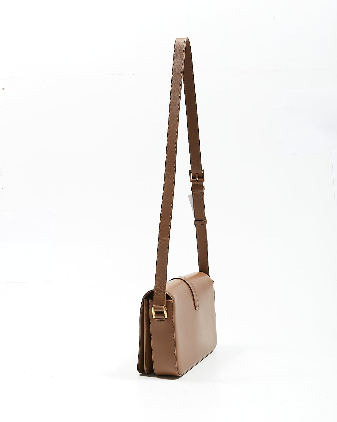 Saint Laurent Brown Leather Dylan Crossbody Bag