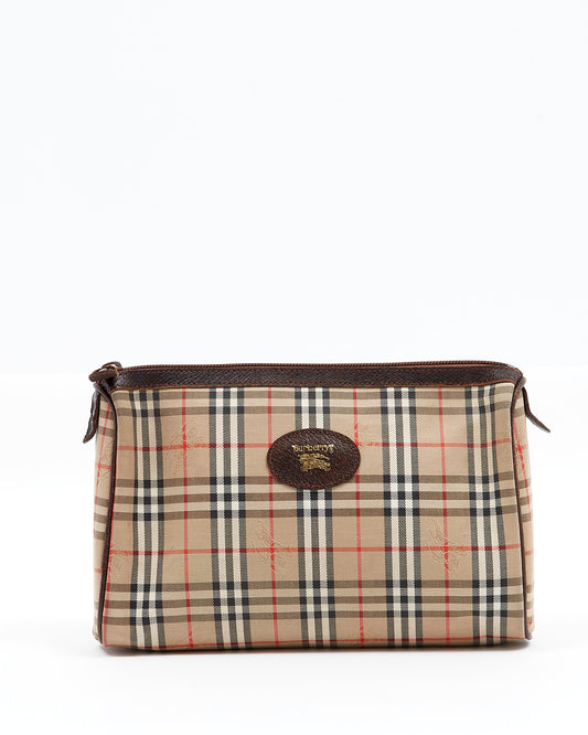 Burberry Haymarket Check Canvas Clutch/Pochette Bag