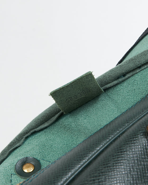Louis Vuitton Hunter Green Taiga Leather Kendall Duffle Travel Bag