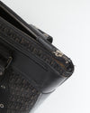 Dior Vintage Black Trotter Street Chic Top Handle Tote Bag