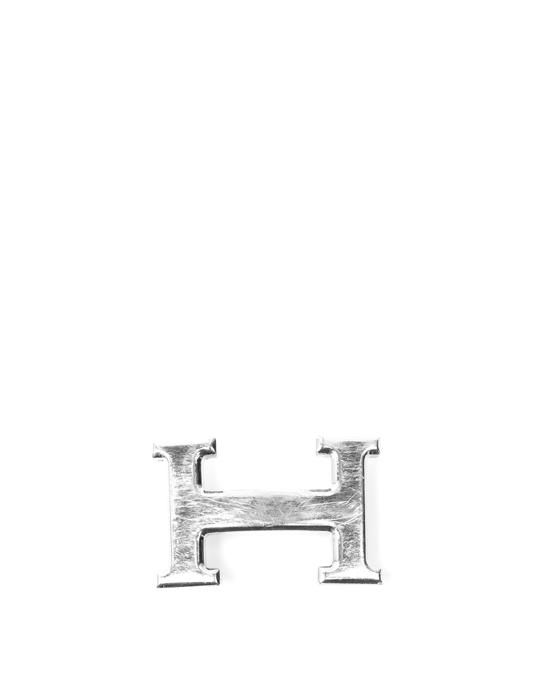 Hermes Palladium Silver H Logo Buckle