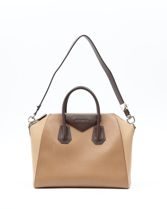 Givenchy Brown Tri Color Medium Antigona Bag