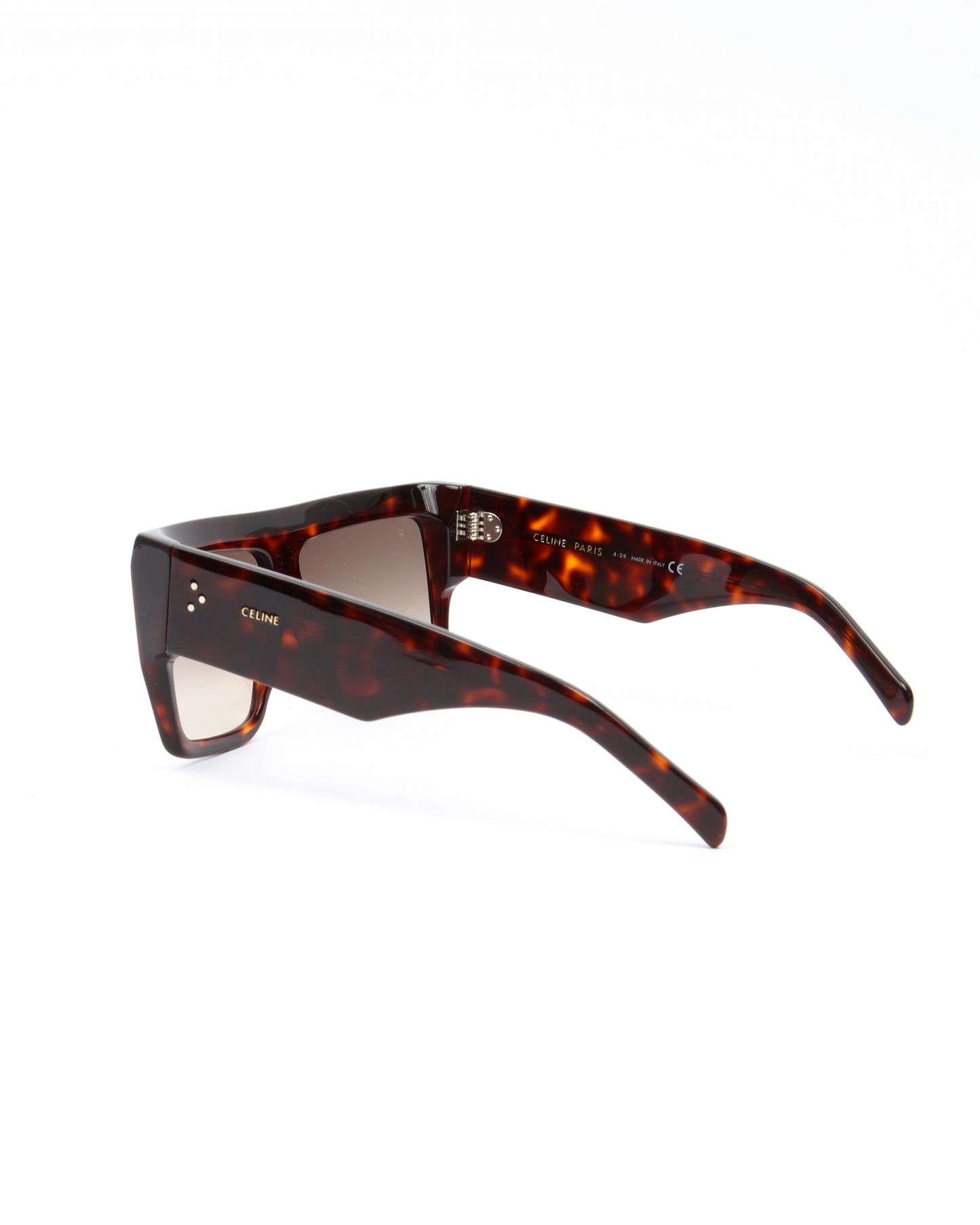 Celine Brown Tortoise Square CL400921 Sunglasses