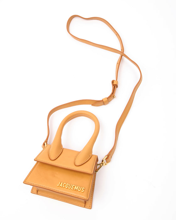 Jacquemus Caramel Leather Le Chiquito Mini Bag
