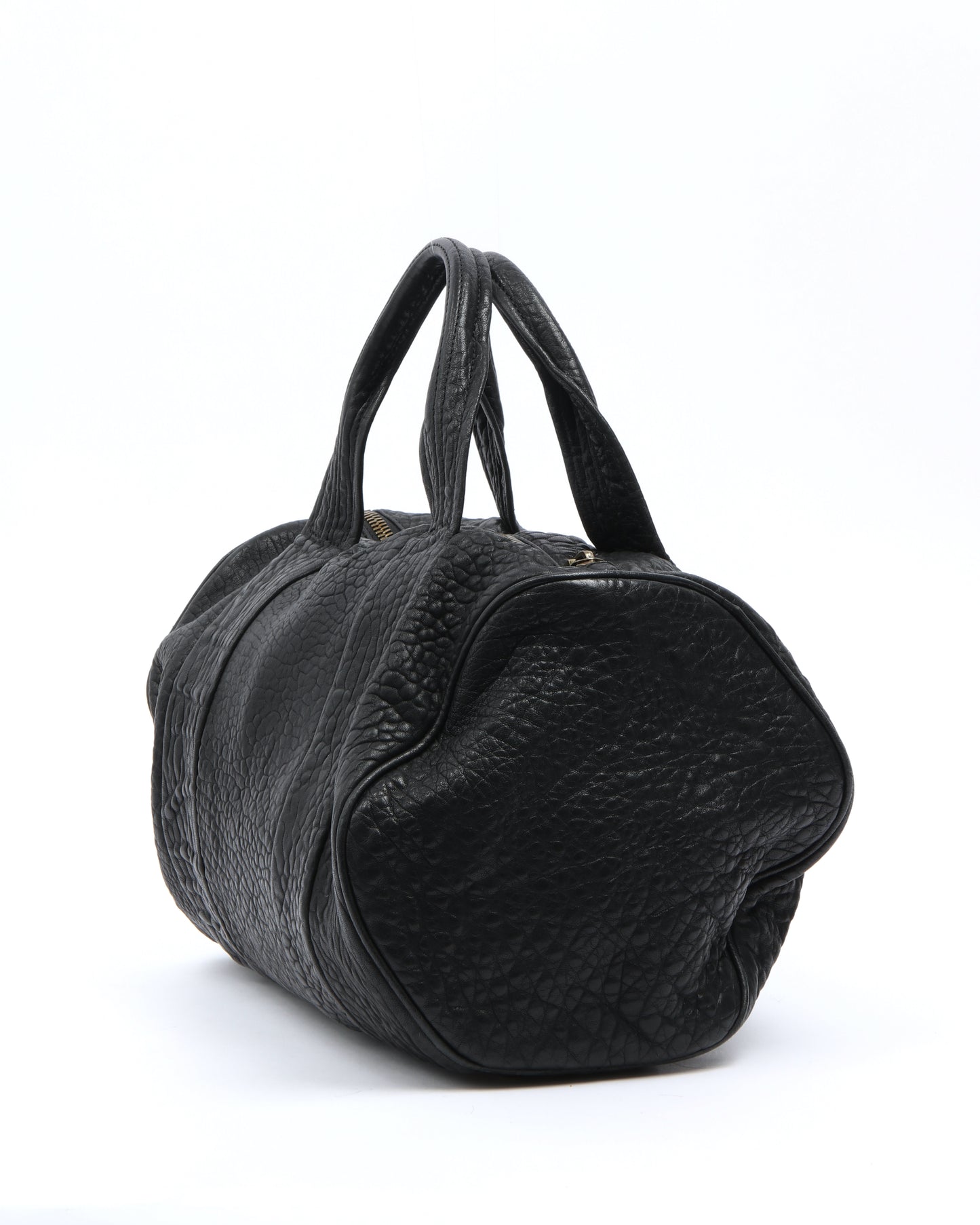 Alexander Wang Black Leather Rocco Top Handle Bag