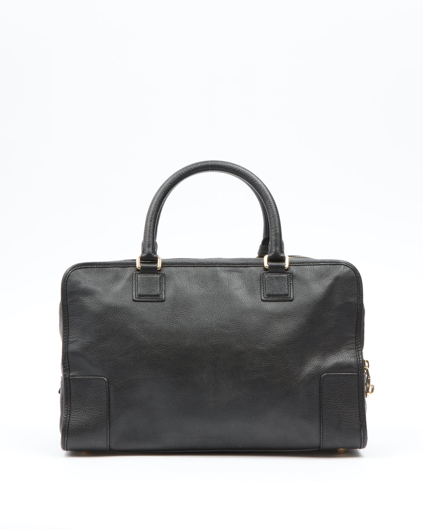 Loewe Black Leather Amazona 36 Top Handle Bag