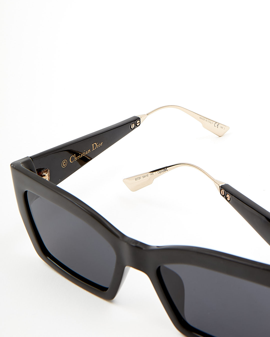 Lunettes de soleil étroites noires Dior CatStyleDior2 noires