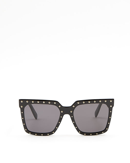 Celine Black CL4055IS Square Studded Oversized Sunglasses