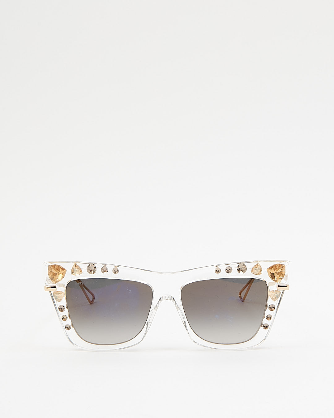 Jimmy Choo Transparent/Gold Cat Eye BEE/S Sunglasses