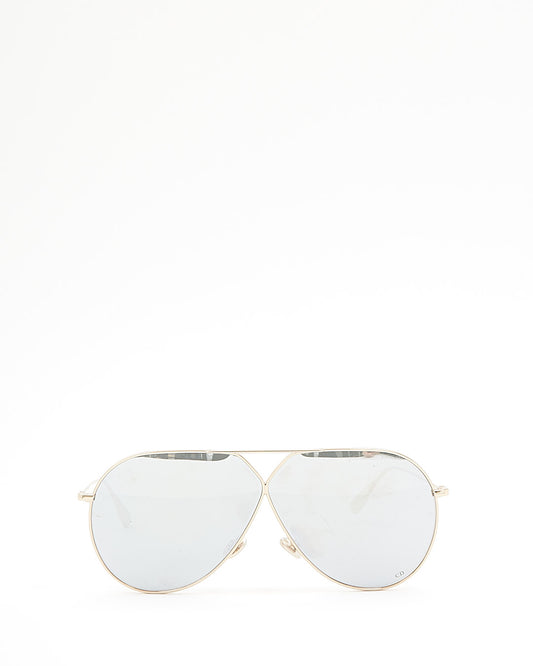 Dior Gold/Silver DiorStellaire3 Aviator Sunglasses