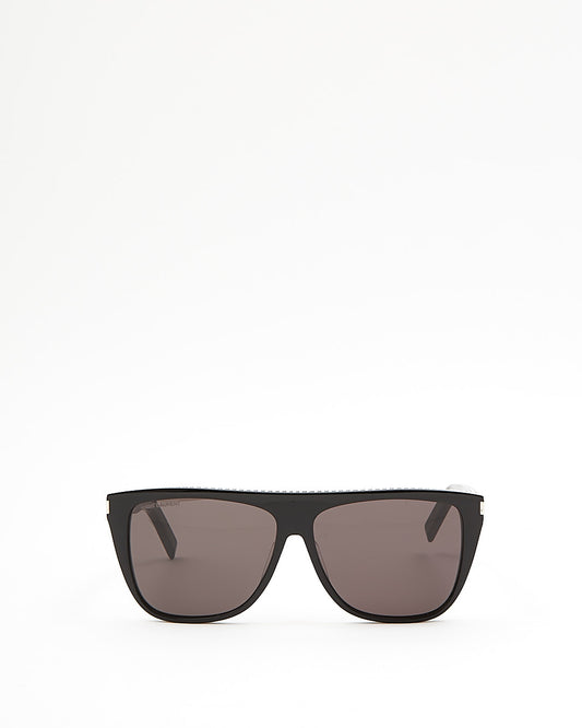Saint Laurent Black SL1022 Studded Sunglasses