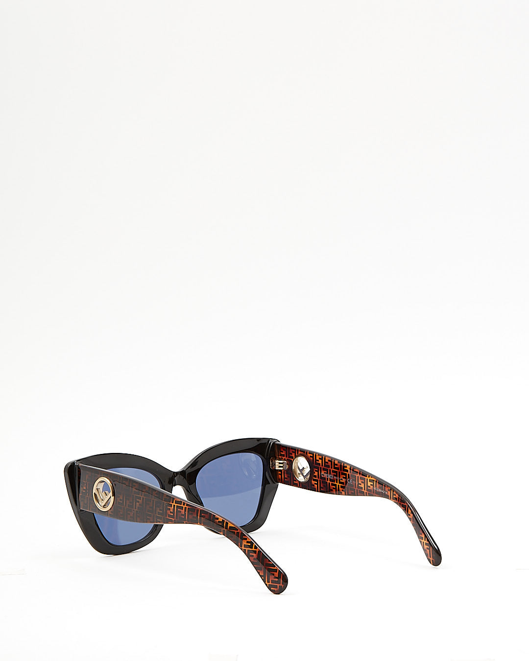 Fendi Black/Brown FF0327/S Zucca Print Cat Eye Sunglasses