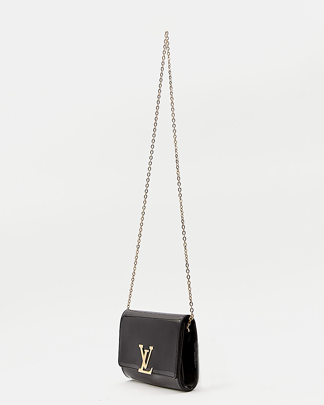 Louis Vuitton Black Vernis Leather Louise PM Chain Bag